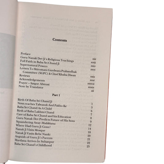 Life History of Baba Sri Chand Ji & Udasin Sampradai by Giani Ishar Singh Nara & Translated by Harindar Singh Bedi