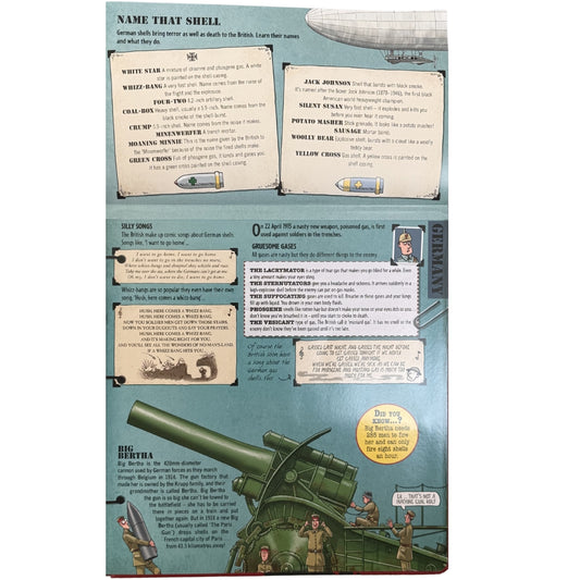 Horrible Histories: Terrible Trenches Field Book by Terry Deary
