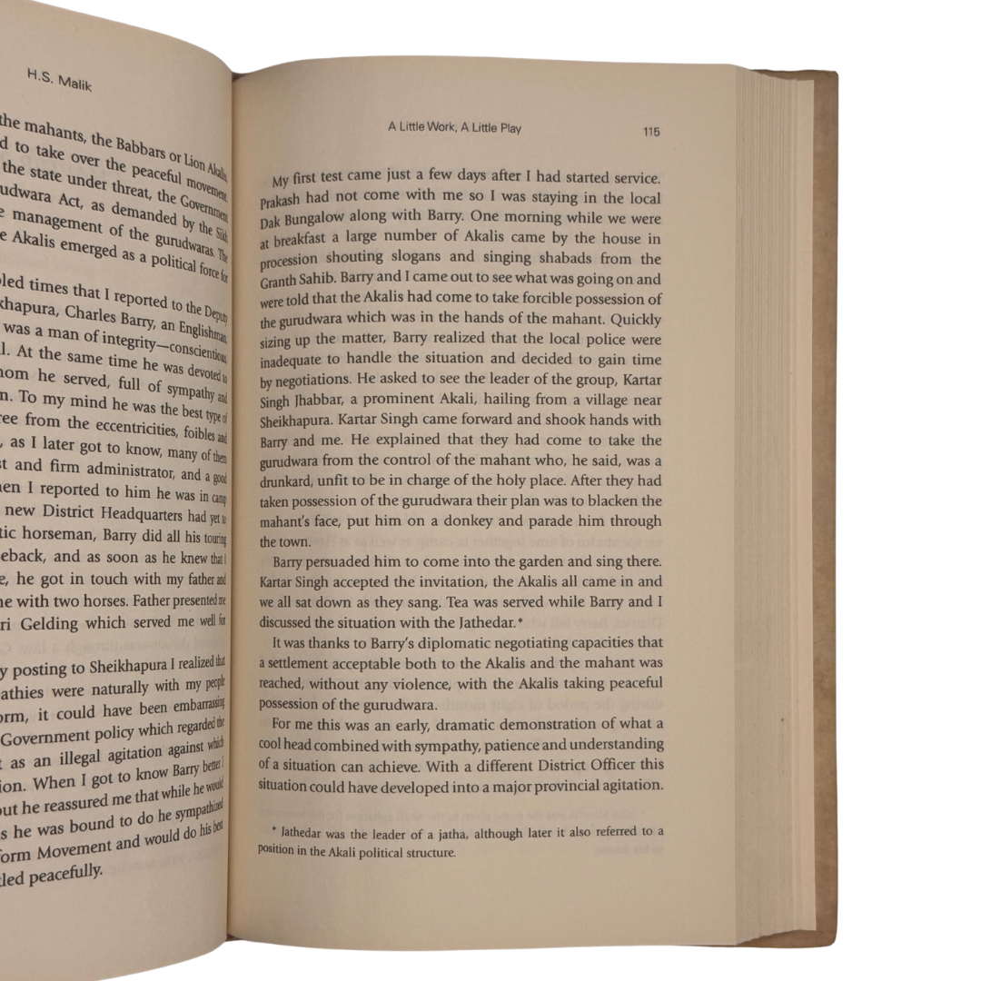 A Little Work, A Little Play by Hardit Singh Malik