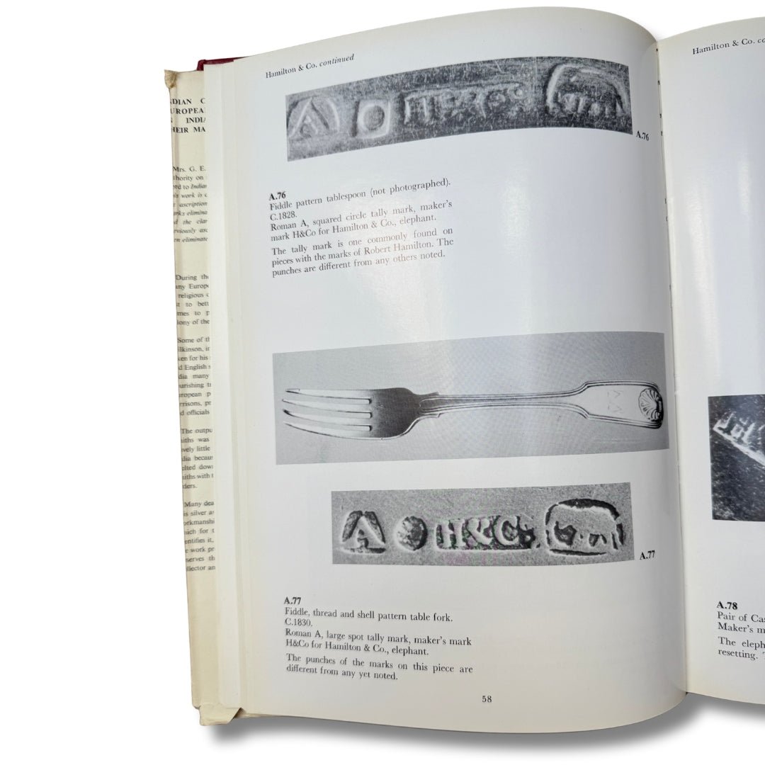 Indian Colonial Silver: European Silversmiths in India (1790 - 1860) and Their Marks by Wynyard R. T. Wilkinson (1973) - ramblingsofasikh