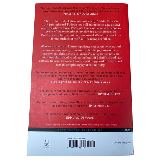 Partition Voices: Untold British Stories by Kavita Puri - ramblingsofasikh