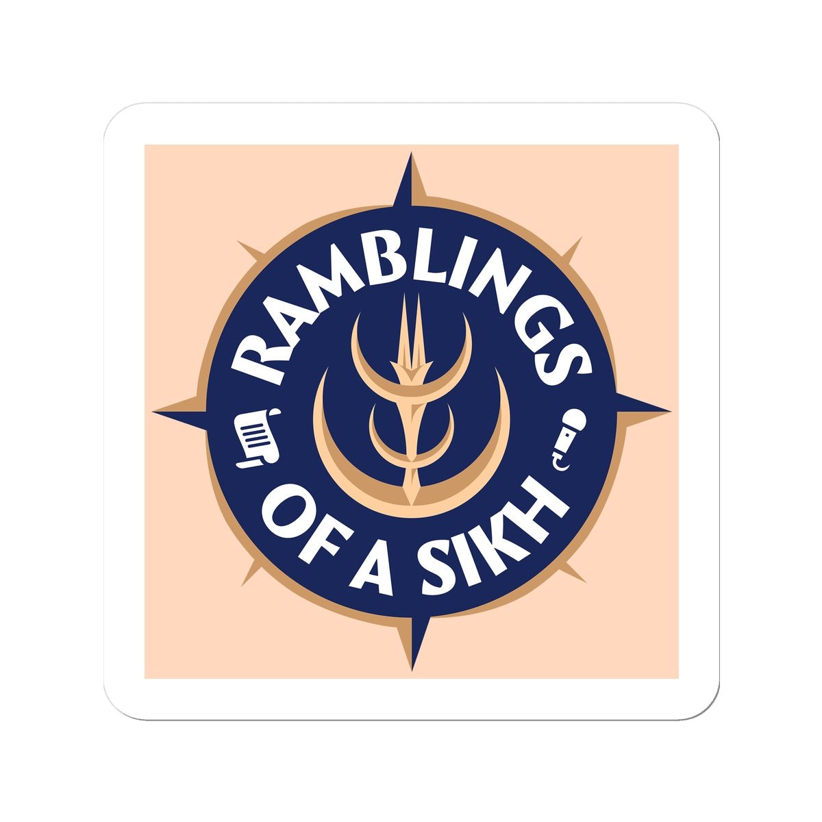 Ramblings of a Sikh Logo Sticker - ramblingsofasikh
