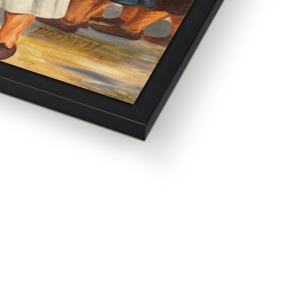 Baba Deep Singh By Bodhraj, circa 1984 Framed Print - ramblingsofasikh