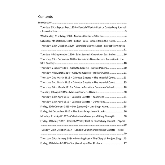 British Newspaper Reports on the Sikhs: The Sikh Empire (7th July, 1799 – 8th March, 1846) - ramblingsofasikh