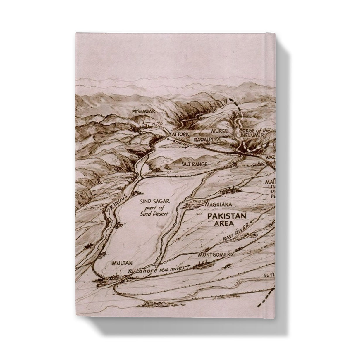 The Areas of Eastern & Western Punjab, 1947. Hardback Journal