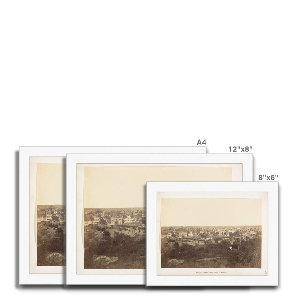 'Holy Sikh Tank & Golden Temple At Amrtisar", 1858 - 61 - Framed Print - ramblingsofasikh
