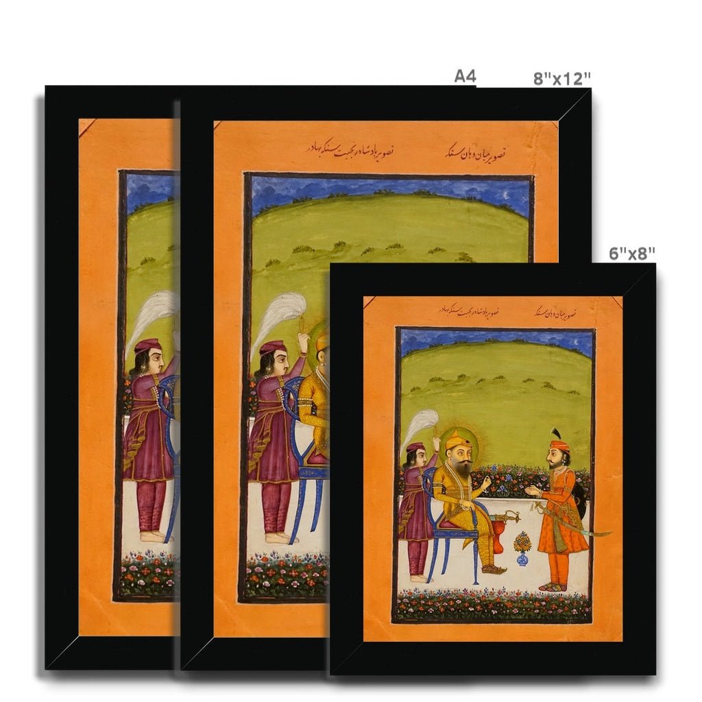 Maharaja Ranjit Singh, mid - 1800s - Framed Print - ramblingsofasikh