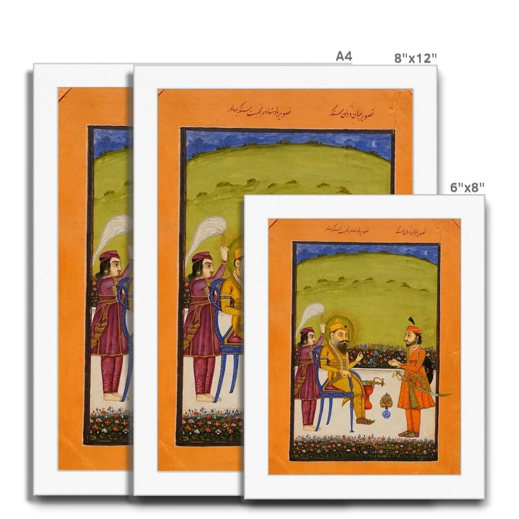 Maharaja Ranjit Singh, mid - 1800s - Framed Print - ramblingsofasikh