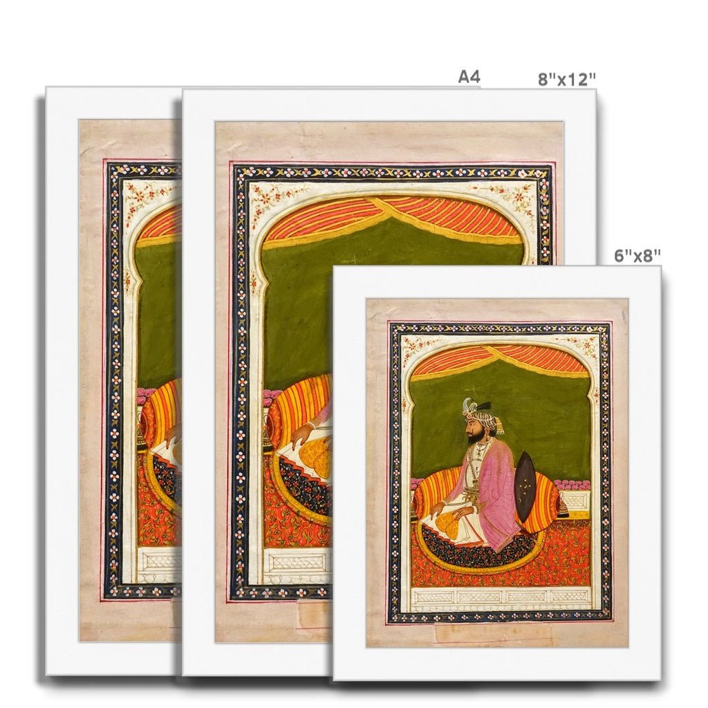 Raja Dhian Singh, Sikh School, mid - 1800s - Framed Print - ramblingsofasikh