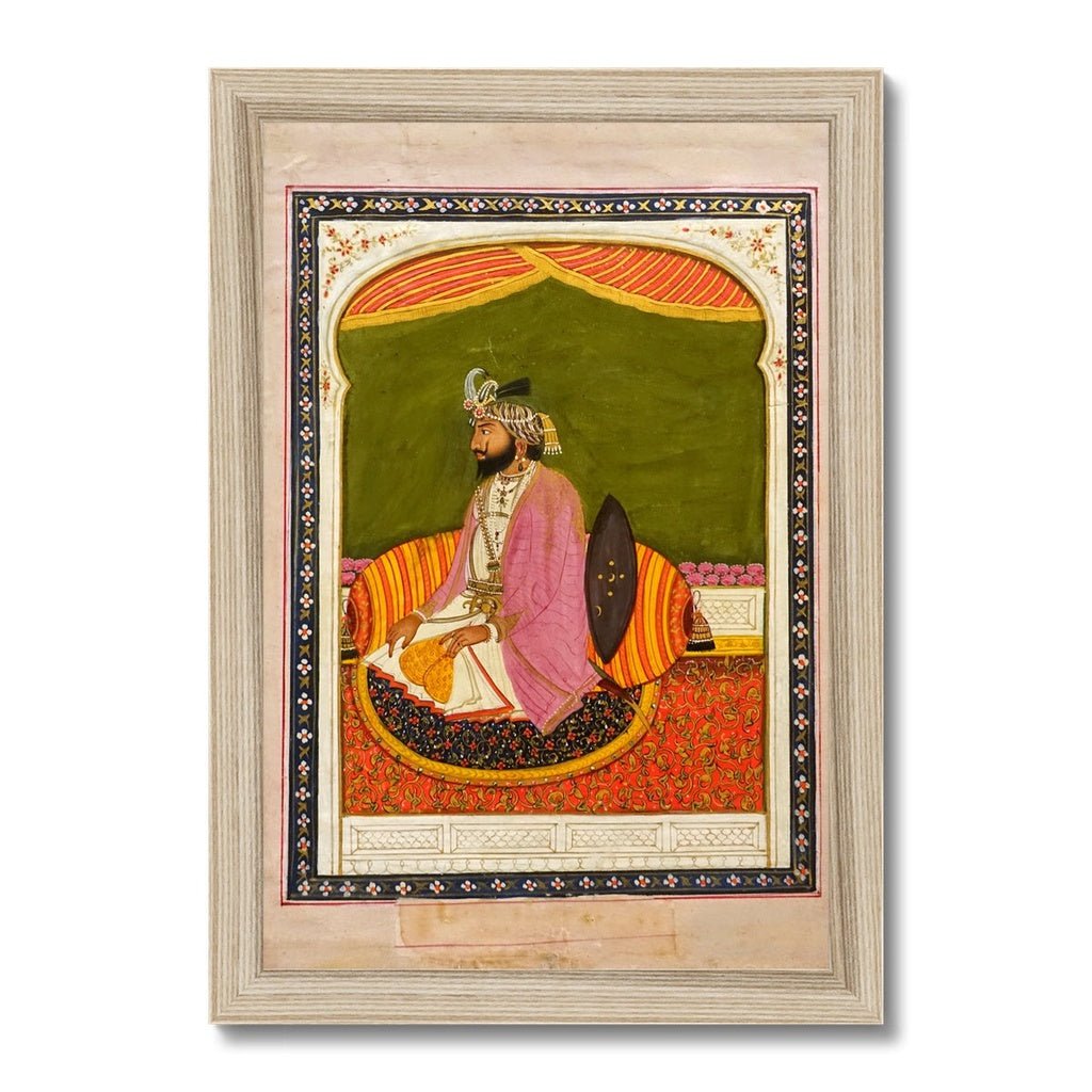 Raja Dhian Singh, Sikh School, mid - 1800s - Framed Print - ramblingsofasikh