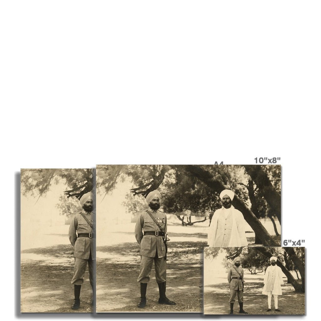 Sikh Indian Officers, 1933 - 35 - Fine Art Print - ramblingsofasikh