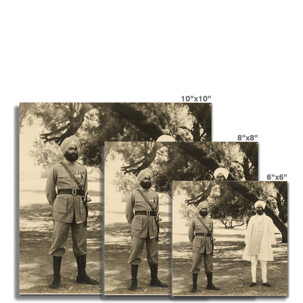 Sikh Indian Officers, 1933 - 35 - Fine Art Print - ramblingsofasikh