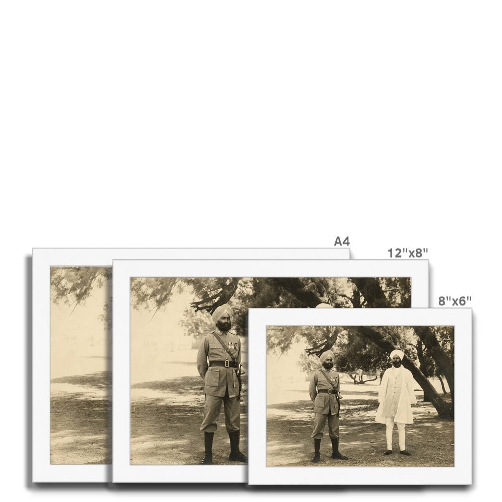 Sikh Indian Officers, 1933 - 35 - Framed Print - ramblingsofasikh