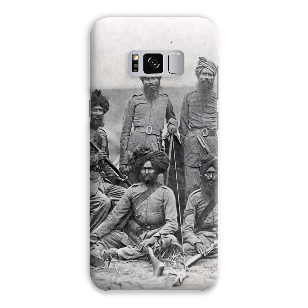 Sikh Officers of the British 15th Punjab Infantry Regiment Snap Phone Case - ramblingsofasikh