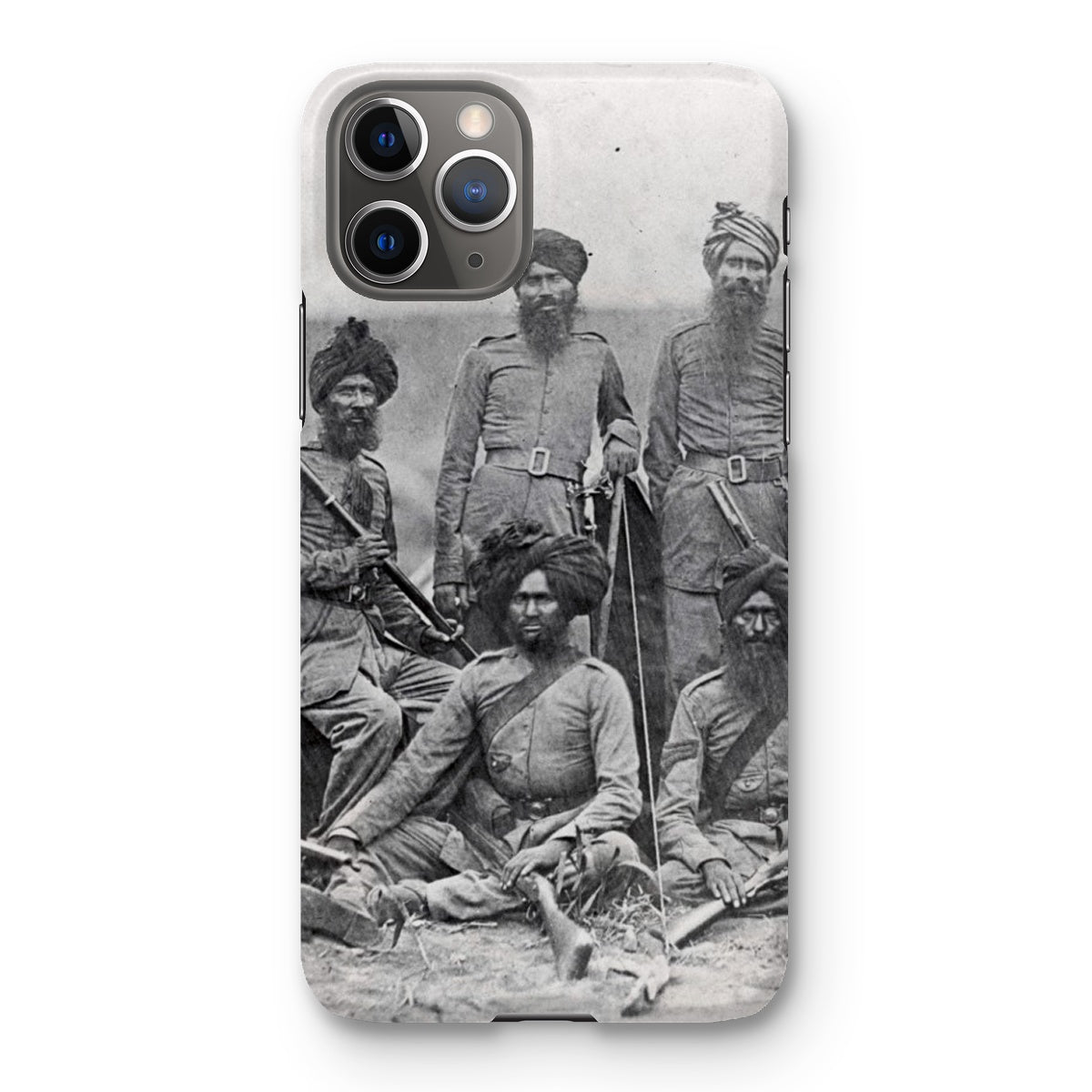 Sikh Officers of the British 15th Punjab Infantry Regiment Snap Phone Case - ramblingsofasikh