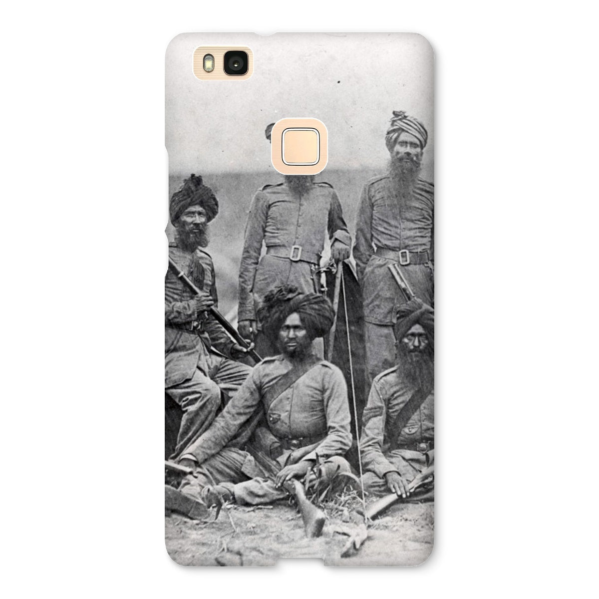 Sikh Officers of the British 15th Punjab Infantry Regiment Snap Phone Case - ramblingsofasikh