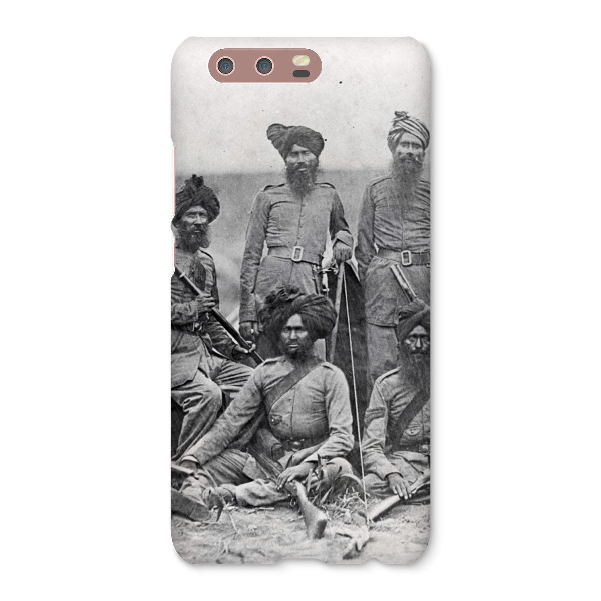 Sikh Officers of the British 15th Punjab Infantry Regiment Snap Phone Case - ramblingsofasikh