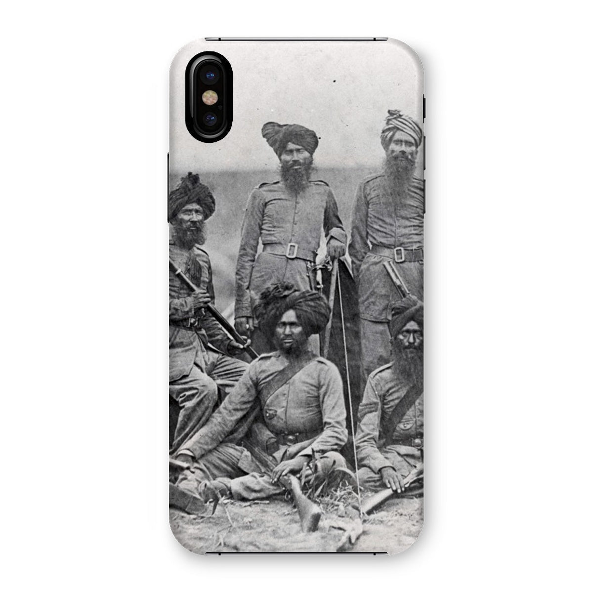 Sikh Officers of the British 15th Punjab Infantry Regiment Snap Phone Case - ramblingsofasikh