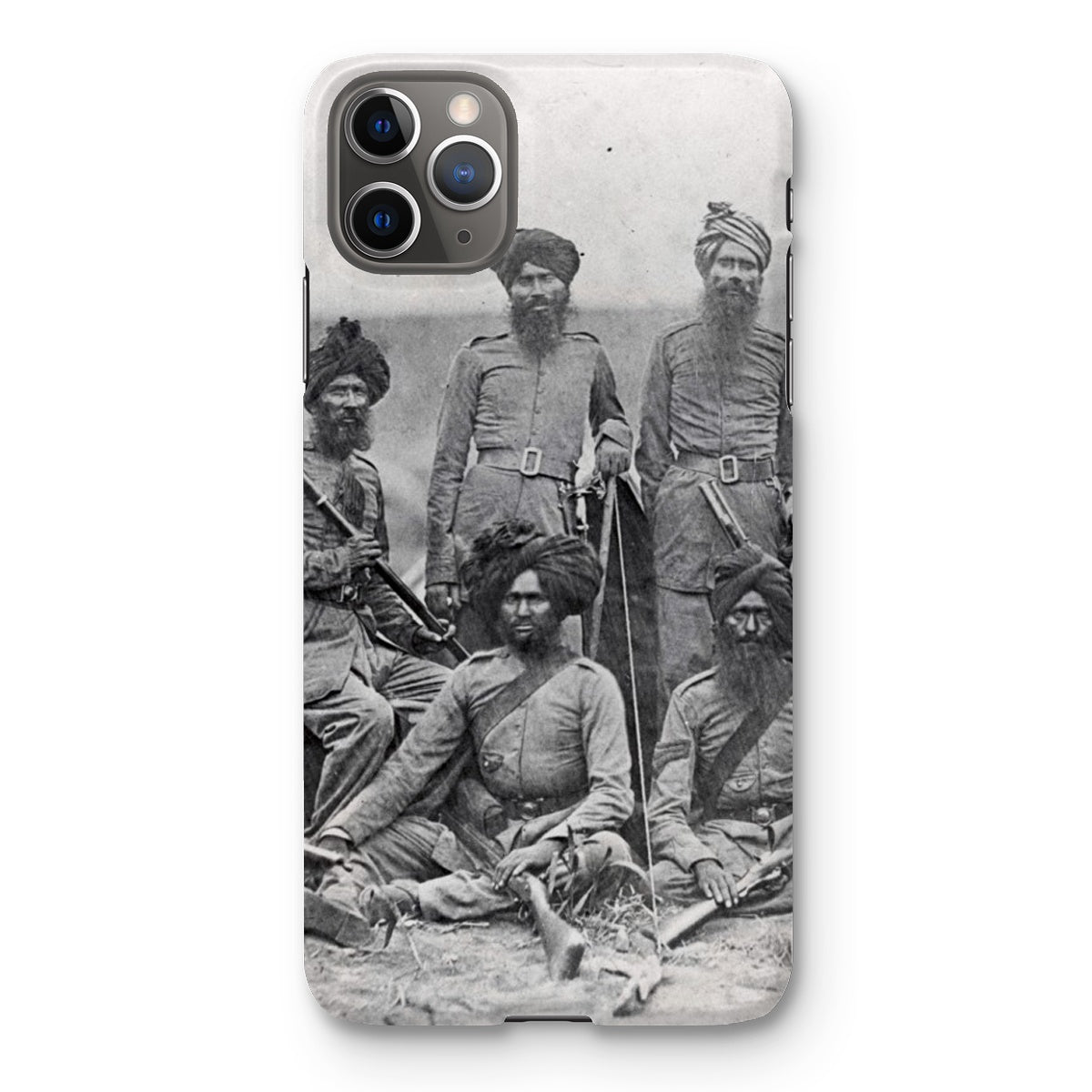 Sikh Officers of the British 15th Punjab Infantry Regiment Snap Phone Case - ramblingsofasikh
