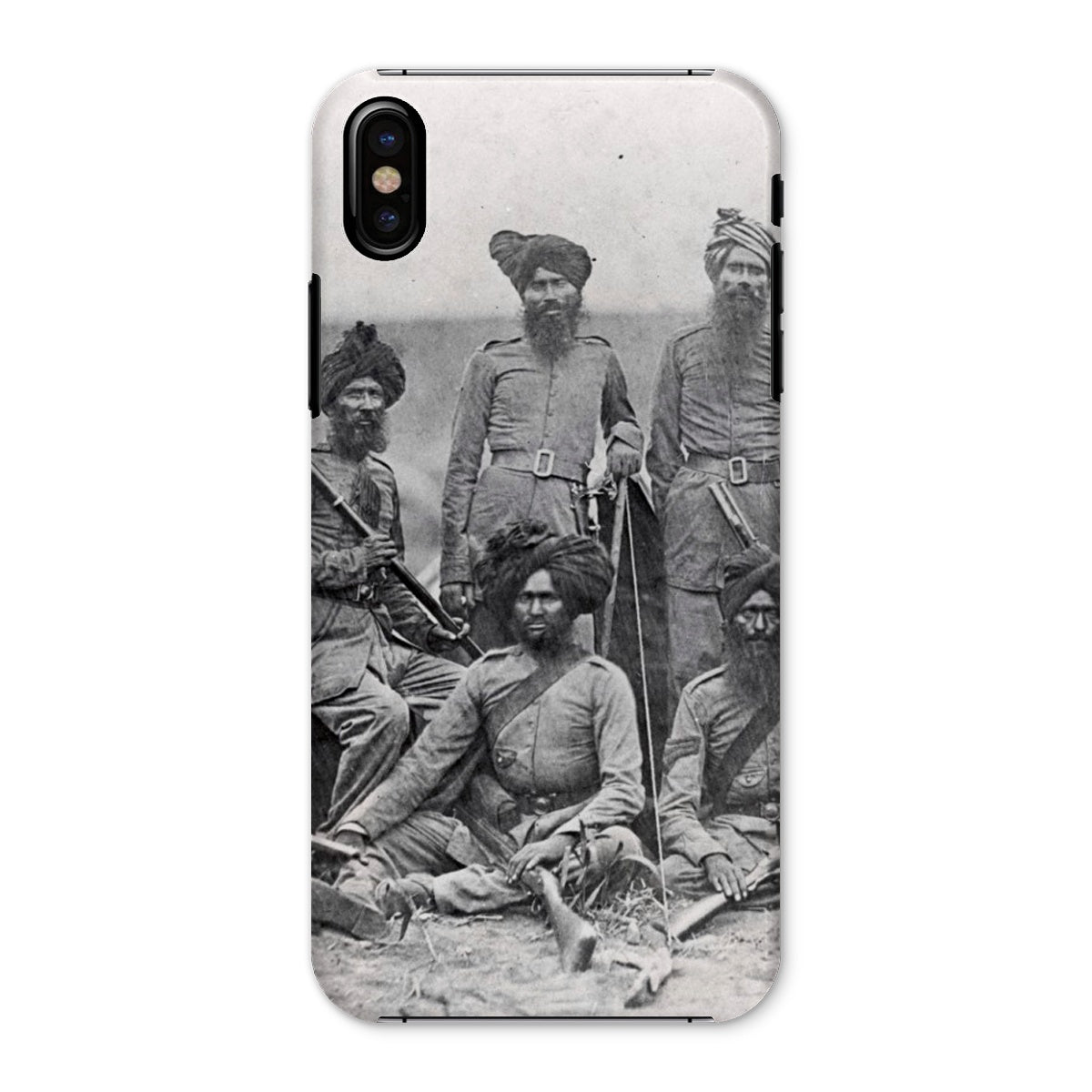 Sikh Officers of the British 15th Punjab Infantry Regiment Snap Phone Case - ramblingsofasikh