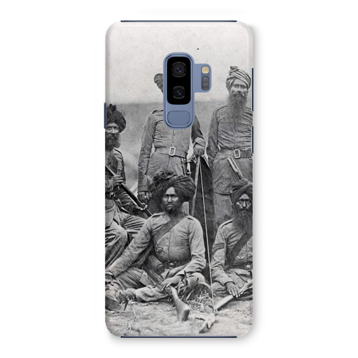 Sikh Officers of the British 15th Punjab Infantry Regiment Snap Phone Case - ramblingsofasikh