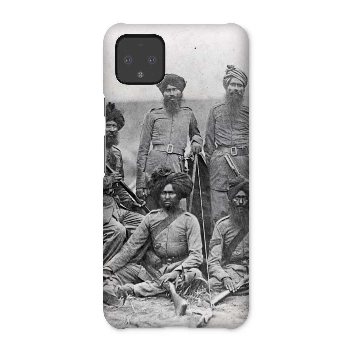 Sikh Officers of the British 15th Punjab Infantry Regiment Snap Phone Case - ramblingsofasikh