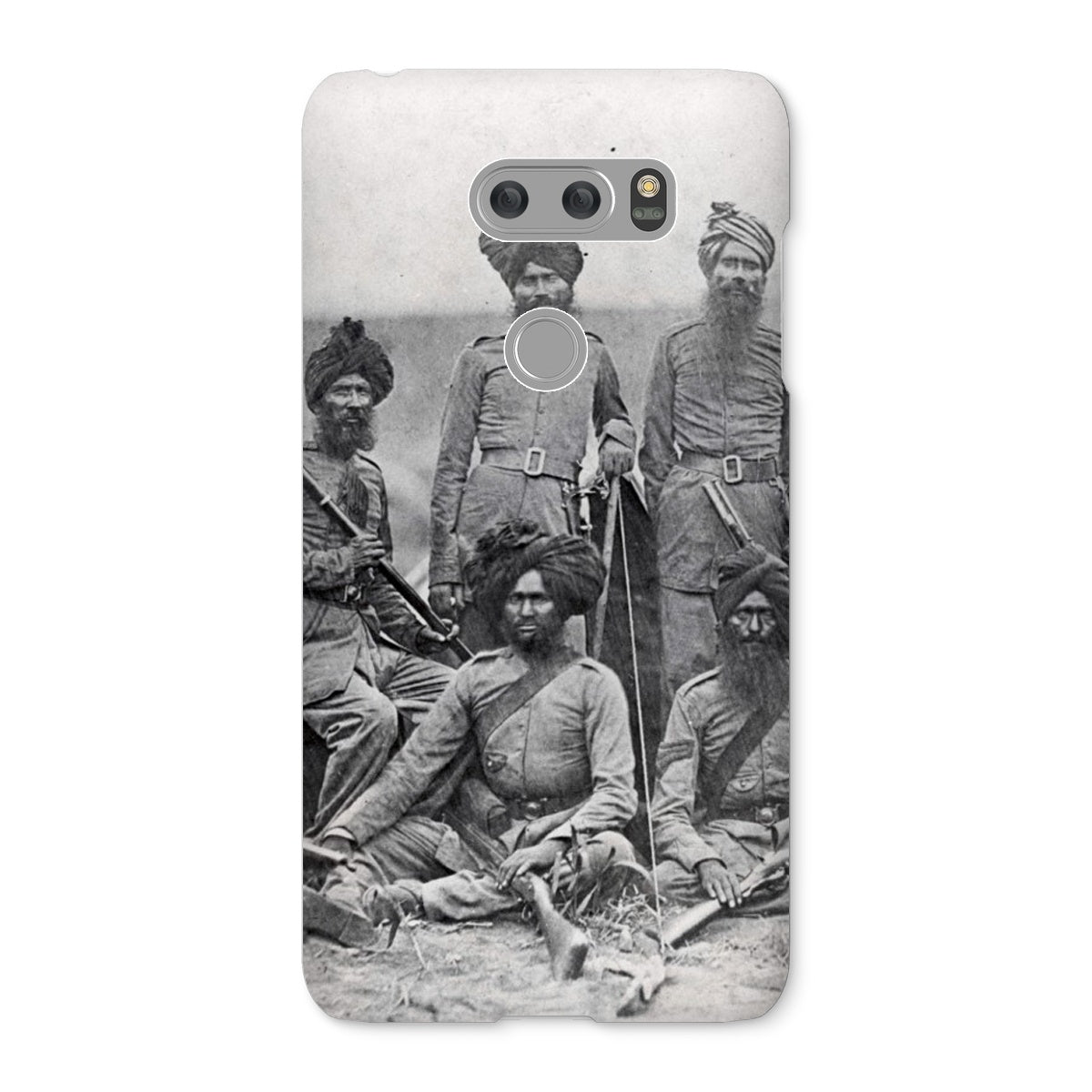 Sikh Officers of the British 15th Punjab Infantry Regiment Snap Phone Case - ramblingsofasikh
