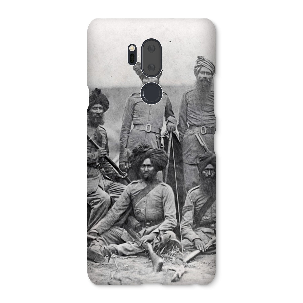 Sikh Officers of the British 15th Punjab Infantry Regiment Snap Phone Case - ramblingsofasikh