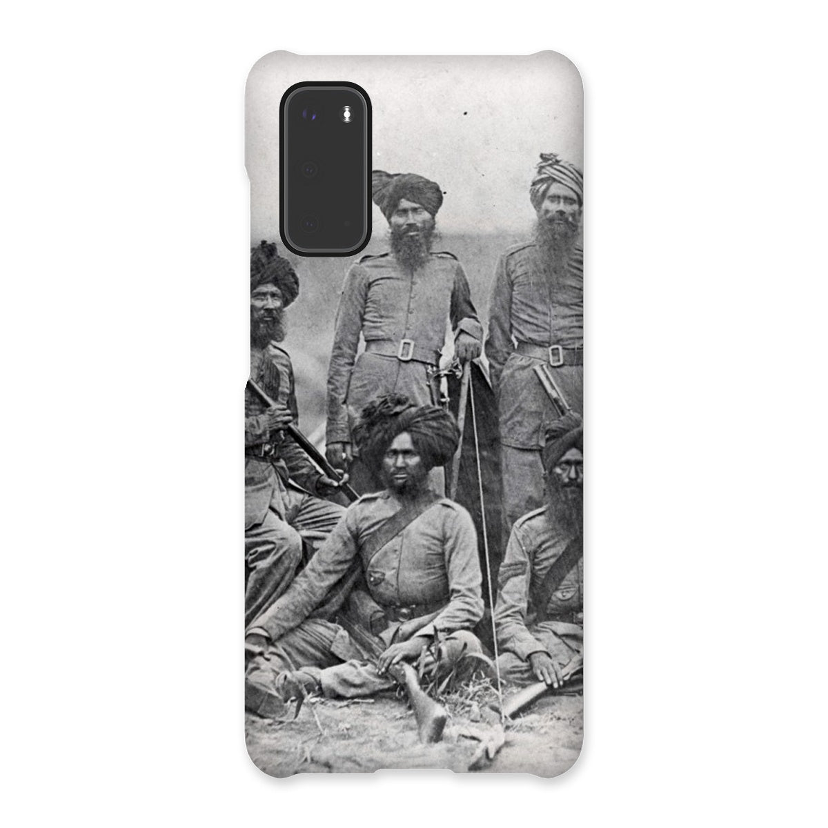 Sikh Officers of the British 15th Punjab Infantry Regiment Snap Phone Case - ramblingsofasikh
