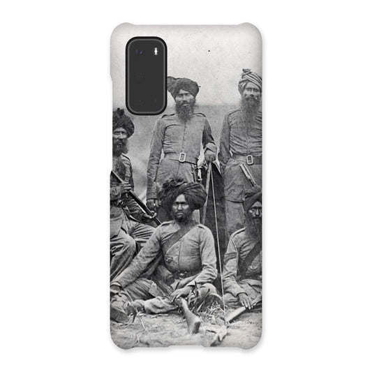 Sikh Officers of the British 15th Punjab Infantry Regiment Snap Phone Case - ramblingsofasikh