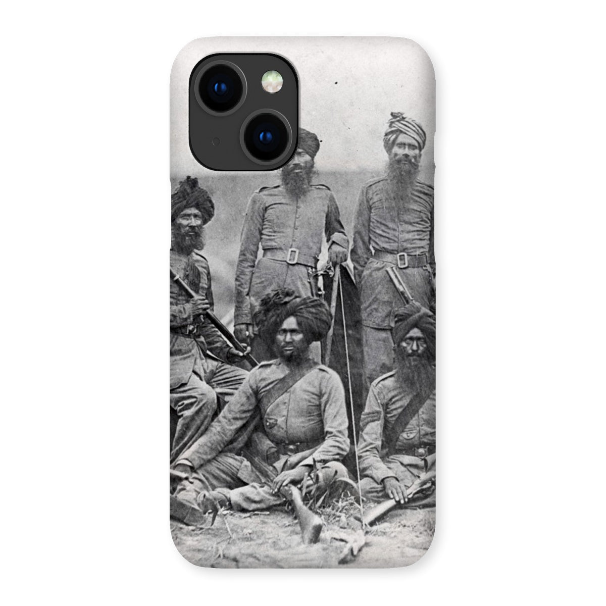 Sikh Officers of the British 15th Punjab Infantry Regiment Snap Phone Case - ramblingsofasikh