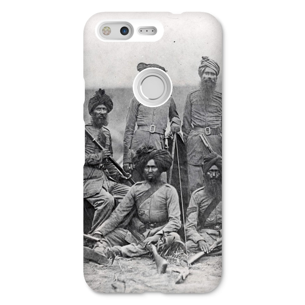 Sikh Officers of the British 15th Punjab Infantry Regiment Snap Phone Case - ramblingsofasikh