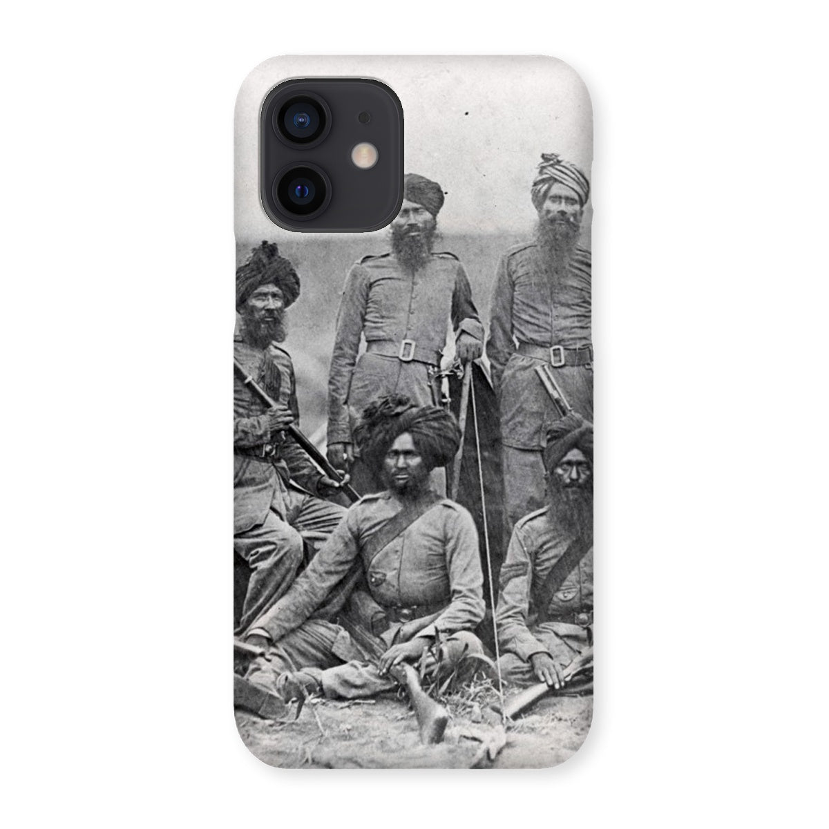 Sikh Officers of the British 15th Punjab Infantry Regiment Snap Phone Case - ramblingsofasikh