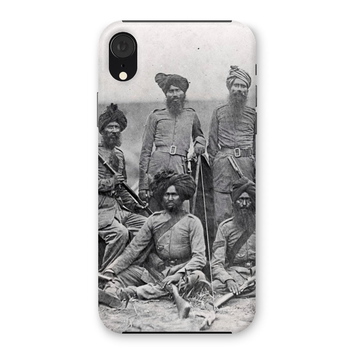 Sikh Officers of the British 15th Punjab Infantry Regiment Snap Phone Case - ramblingsofasikh