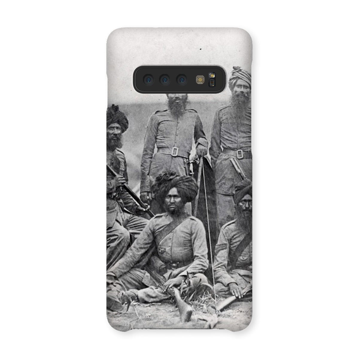 Sikh Officers of the British 15th Punjab Infantry Regiment Snap Phone Case - ramblingsofasikh