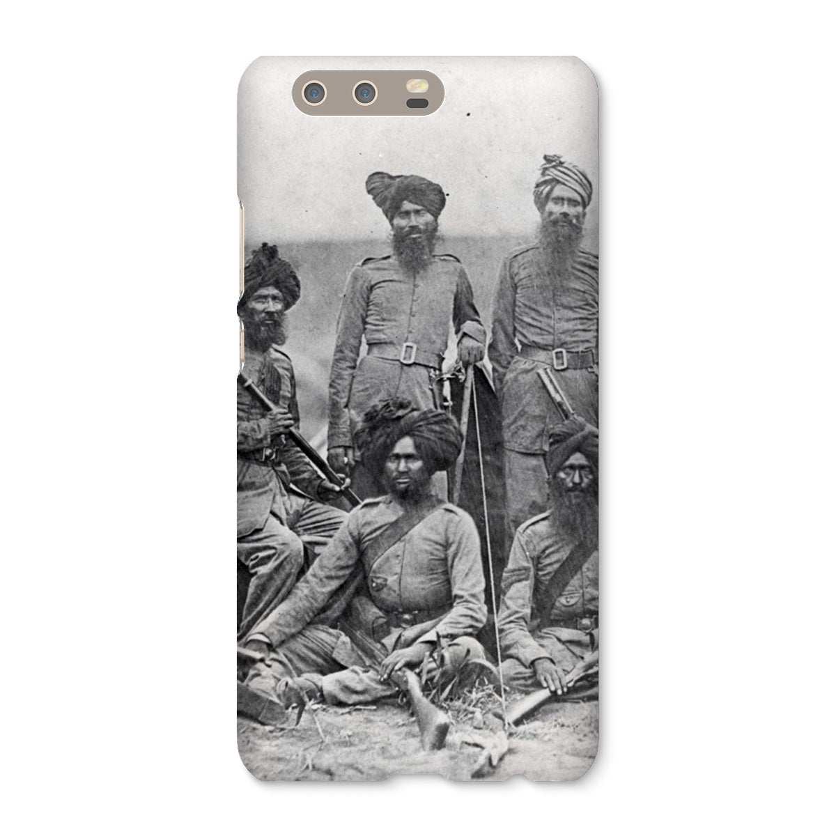 Sikh Officers of the British 15th Punjab Infantry Regiment Snap Phone Case - ramblingsofasikh