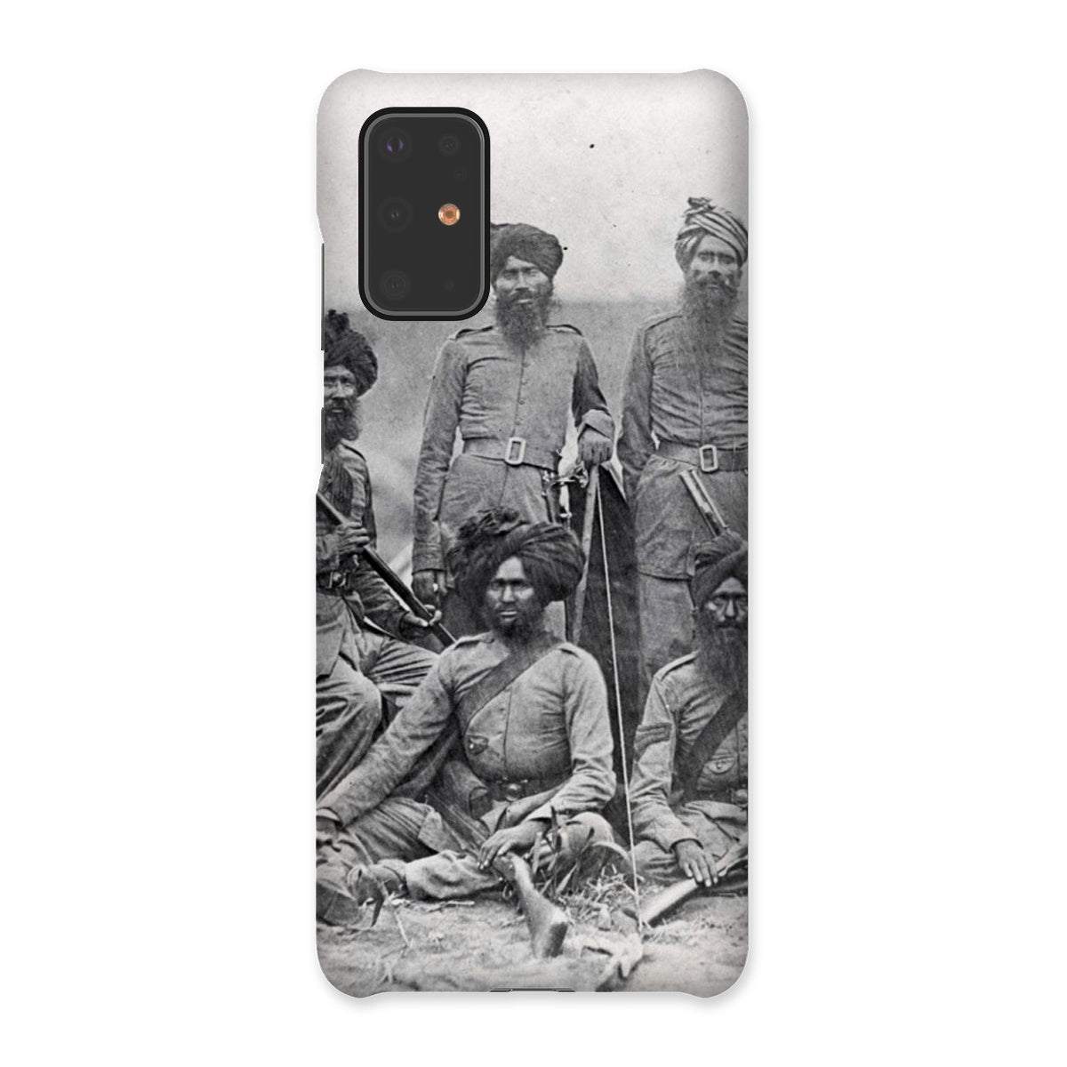 Sikh Officers of the British 15th Punjab Infantry Regiment Snap Phone Case - ramblingsofasikh