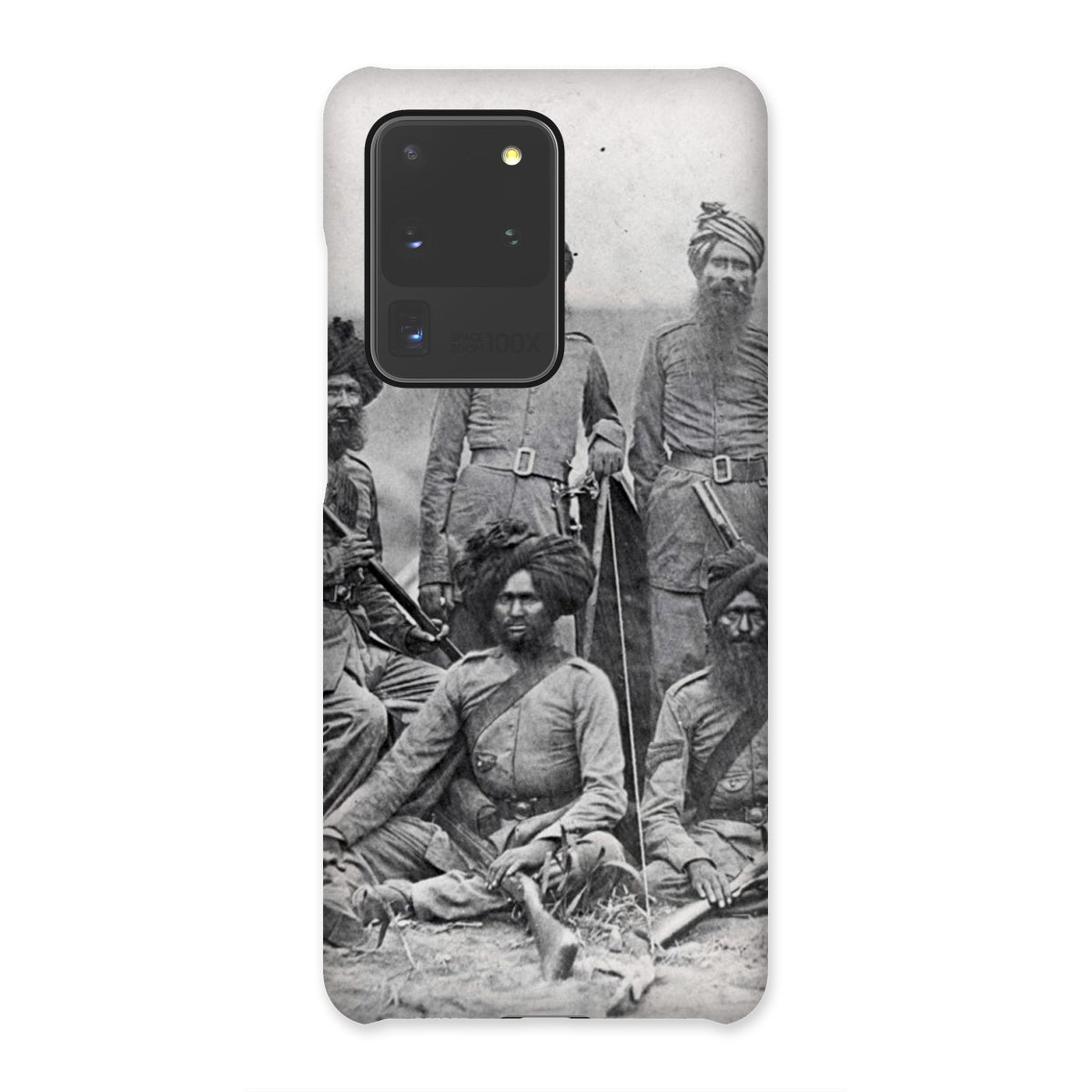 Sikh Officers of the British 15th Punjab Infantry Regiment Snap Phone Case - ramblingsofasikh