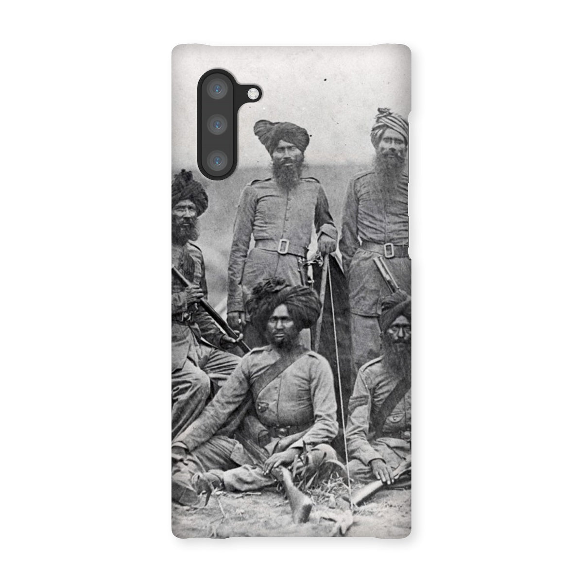 Sikh Officers of the British 15th Punjab Infantry Regiment Snap Phone Case - ramblingsofasikh