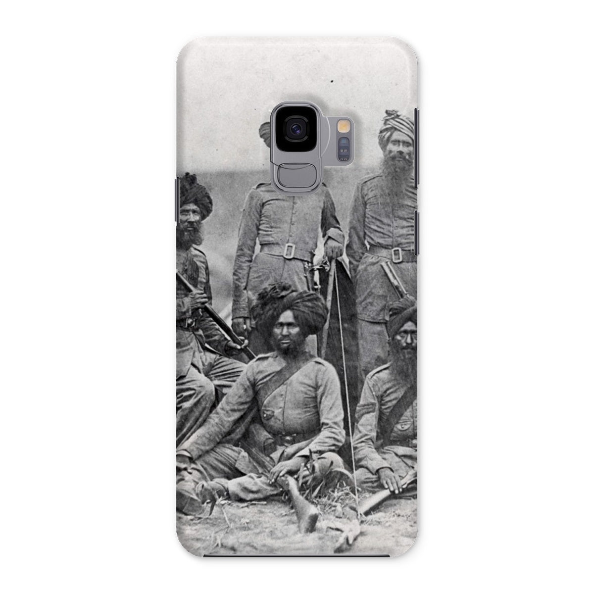 Sikh Officers of the British 15th Punjab Infantry Regiment Snap Phone Case - ramblingsofasikh