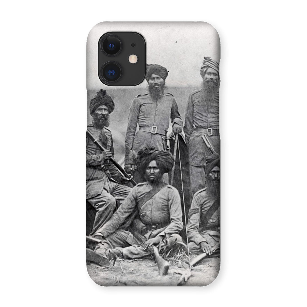 Sikh Officers of the British 15th Punjab Infantry Regiment Snap Phone Case - ramblingsofasikh