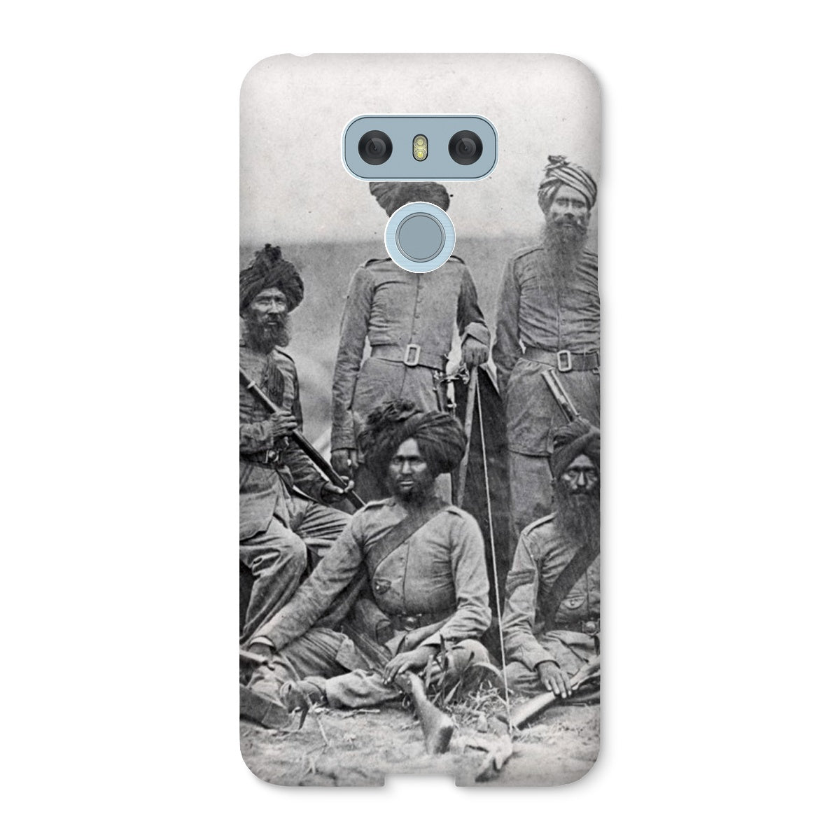 Sikh Officers of the British 15th Punjab Infantry Regiment Snap Phone Case - ramblingsofasikh