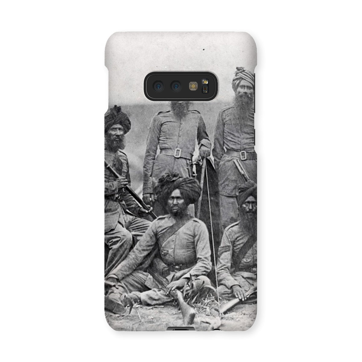 Sikh Officers of the British 15th Punjab Infantry Regiment Snap Phone Case - ramblingsofasikh