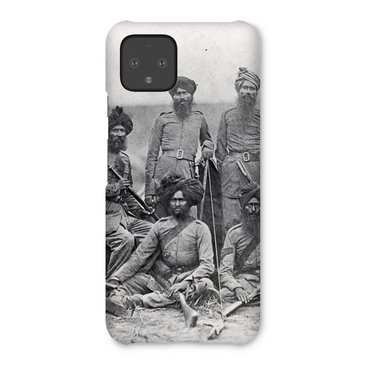 Sikh Officers of the British 15th Punjab Infantry Regiment Snap Phone Case - ramblingsofasikh