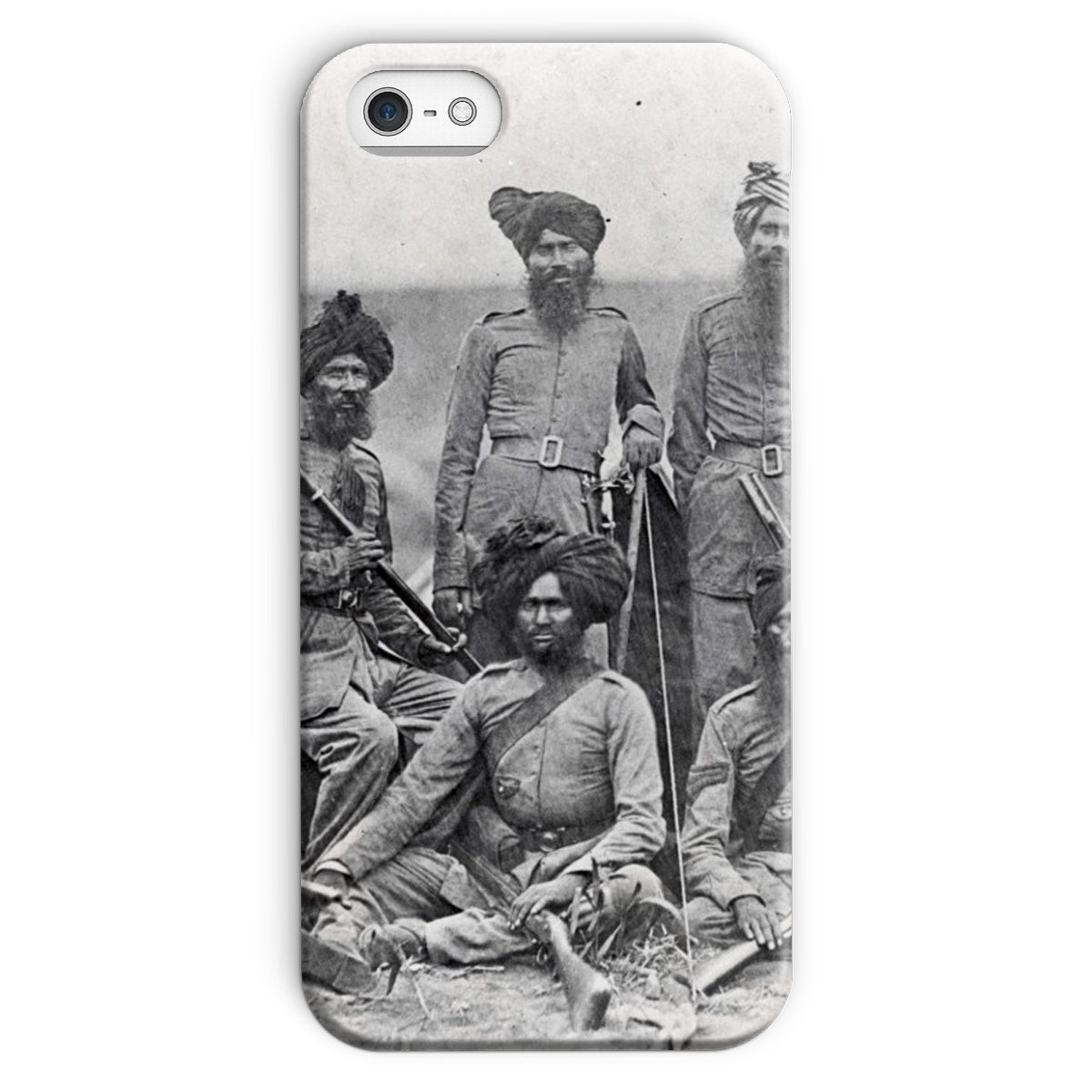 Sikh Officers of the British 15th Punjab Infantry Regiment Snap Phone Case - ramblingsofasikh