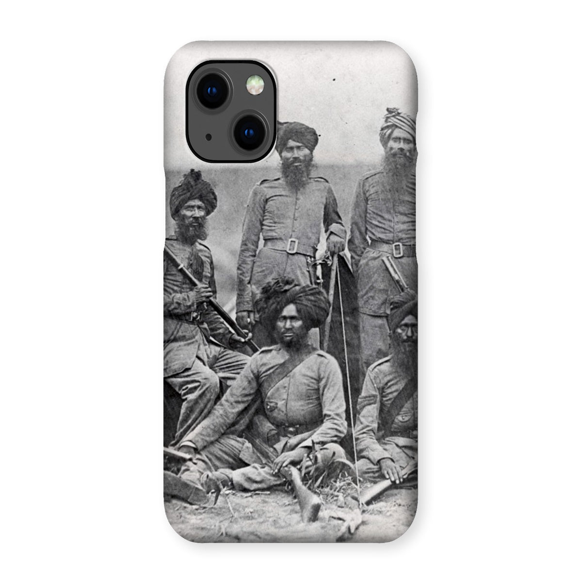 Sikh Officers of the British 15th Punjab Infantry Regiment Snap Phone Case - ramblingsofasikh