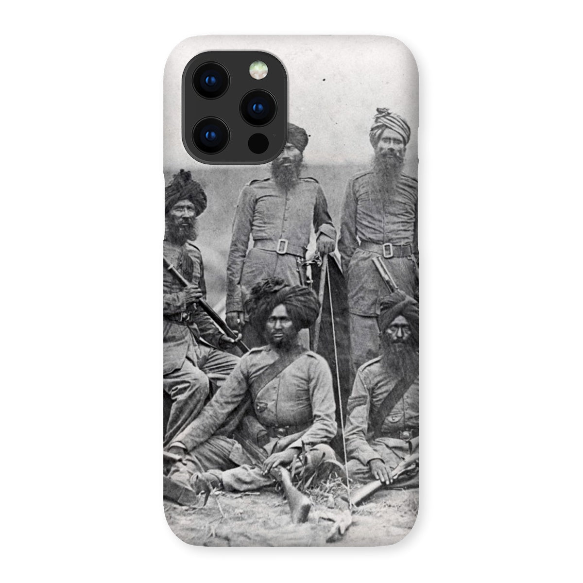 Sikh Officers of the British 15th Punjab Infantry Regiment Snap Phone Case - ramblingsofasikh