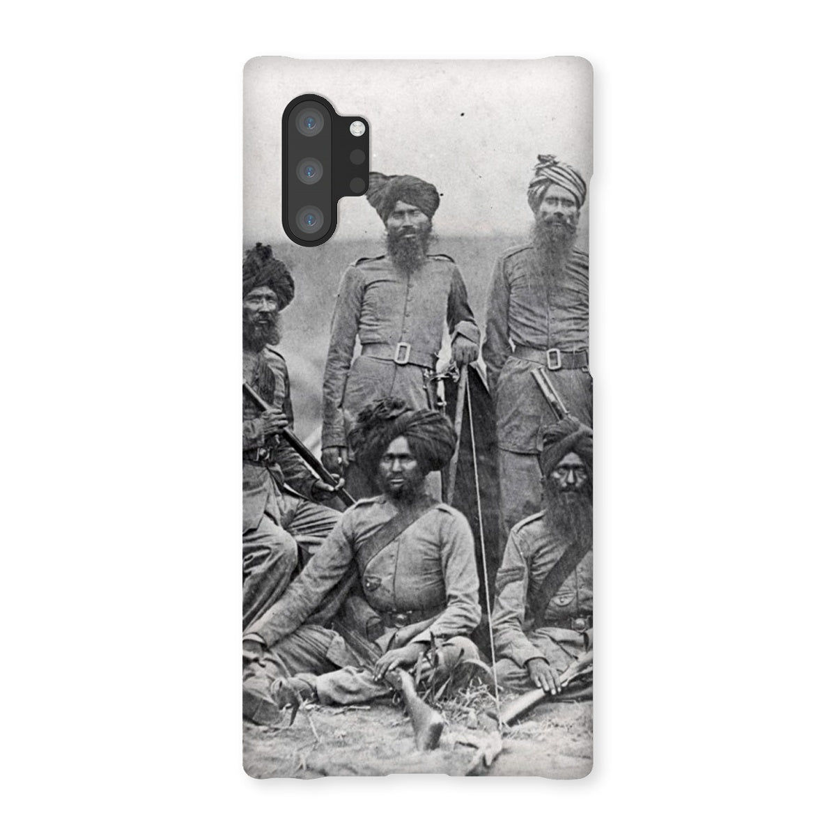 Sikh Officers of the British 15th Punjab Infantry Regiment Snap Phone Case - ramblingsofasikh