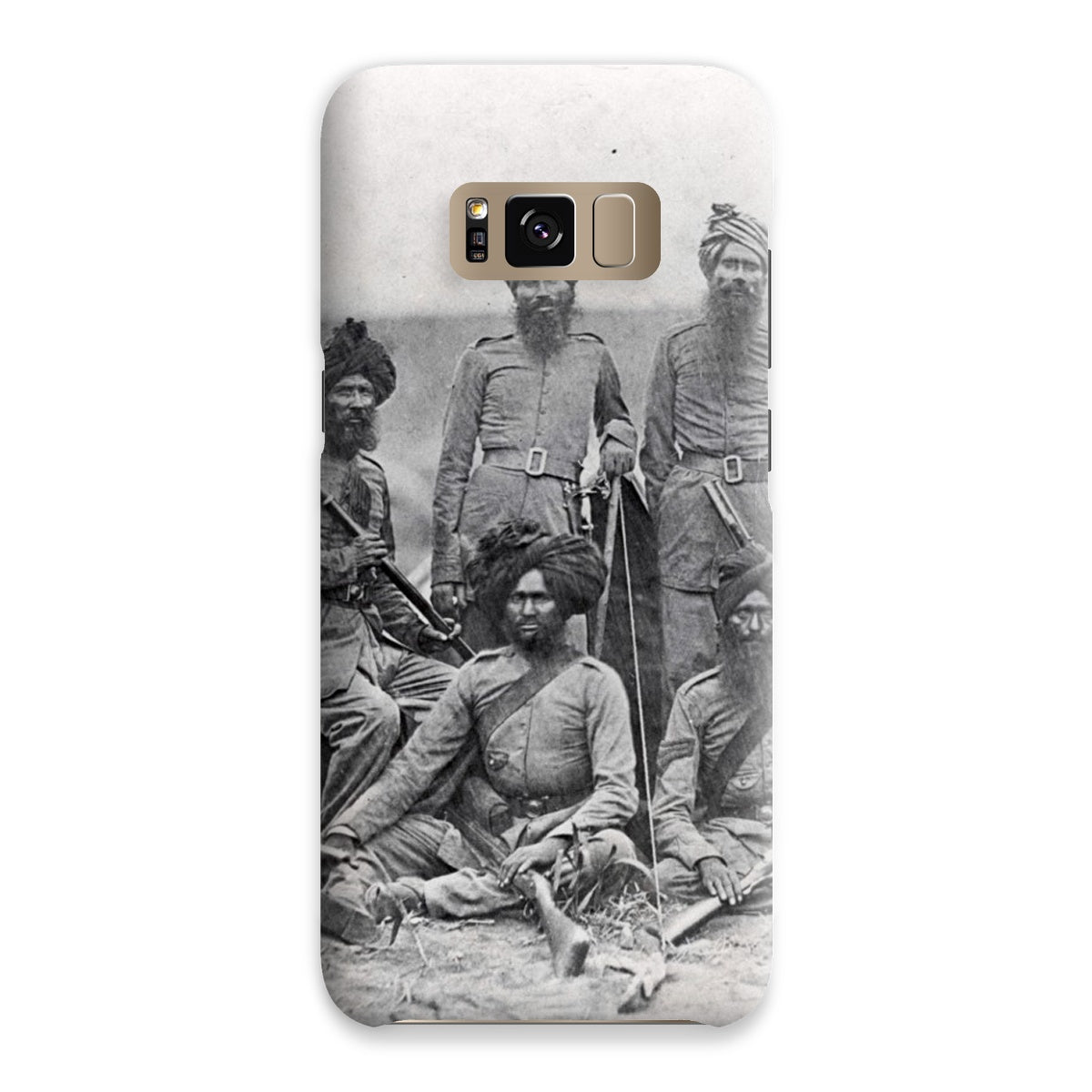 Sikh Officers of the British 15th Punjab Infantry Regiment Snap Phone Case - ramblingsofasikh