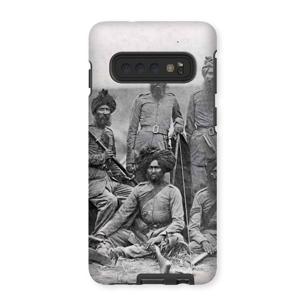Sikh Officers of the British 15th Punjab Infantry Regiment Tough Phone Case - ramblingsofasikh